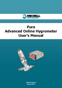 Thumbnail of document Manual - PUR Gas Trace Moisture Transmitter